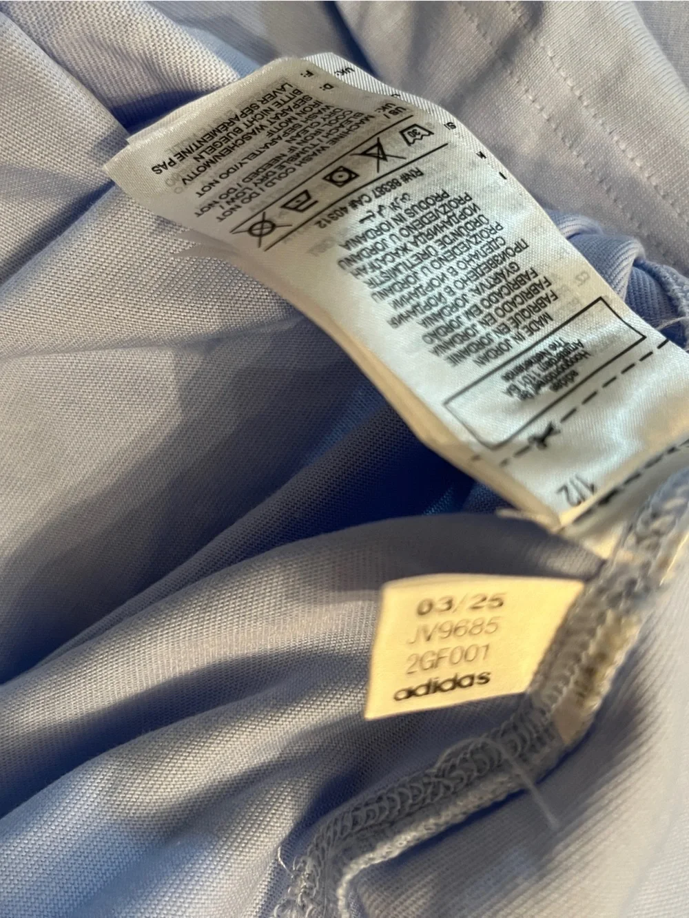 adidas Light Blue Men’s Oversized Crewneck Tee, size‎ XL, NWT